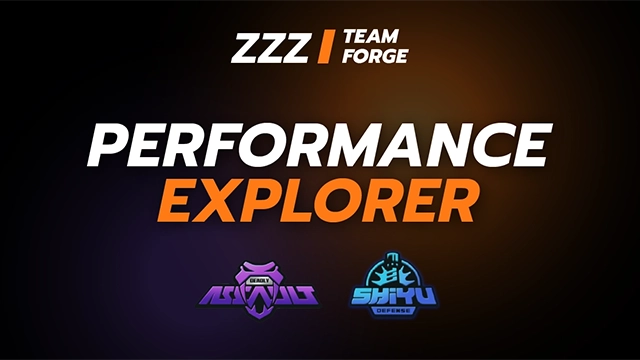 ตัวอย่างหน้า Performance Explorer ฐานข้อมูลคะแนนทีม Deadly Assault และ Shiyu Defense